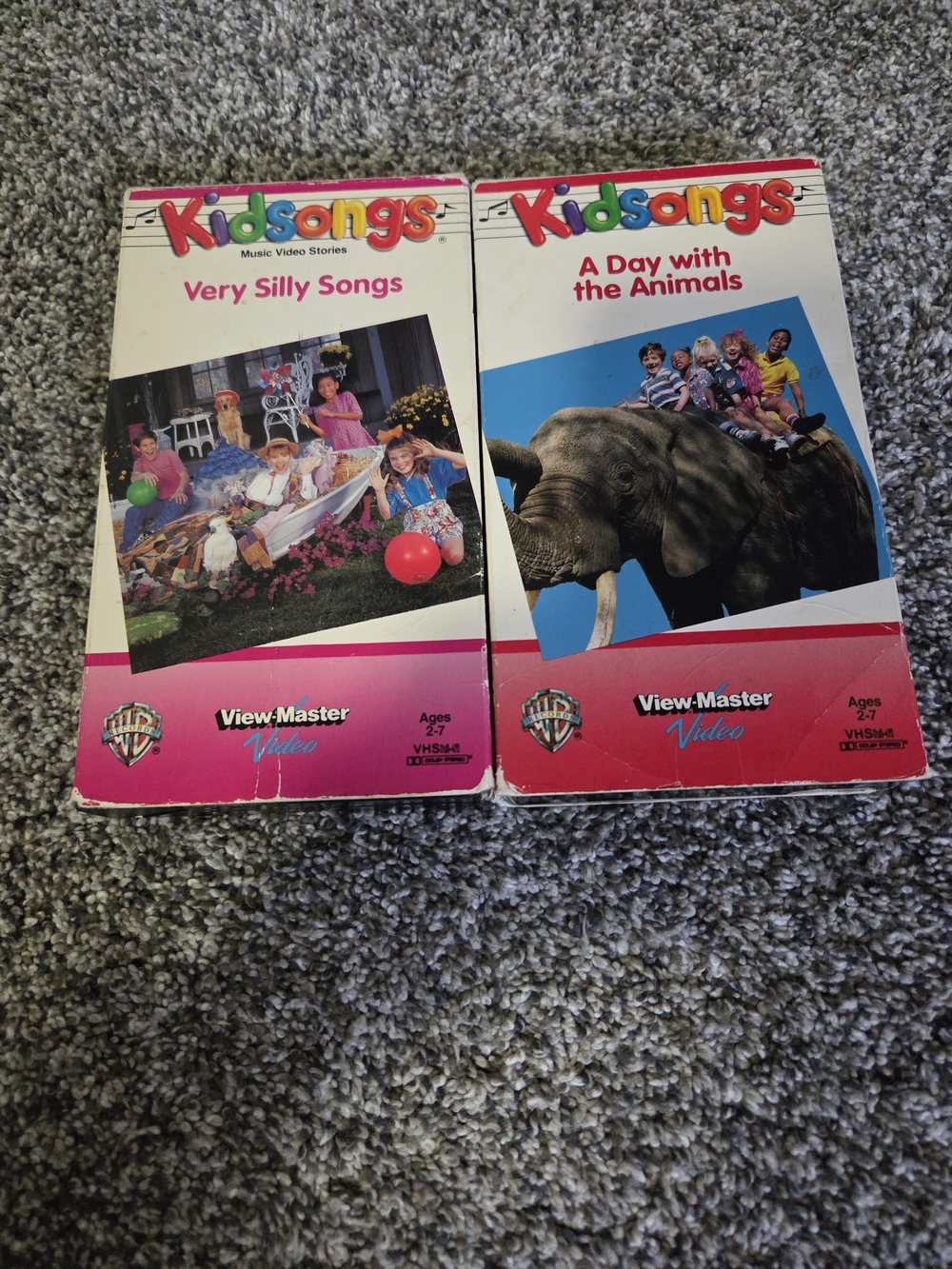 VTG 1980's Lot of 2 KIDSONGS VHS Tapes Children’s Music Sing-a-long